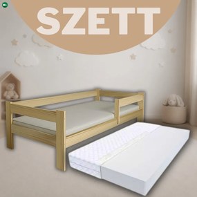 Ala fenyő gyerekágy natúr 80x180 + habmatrac