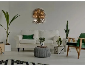 Li-Go 23673/DUB2 - LED fali dekoráció LED/10W/5V 20000 mAh 45x55 cm tölgy + távirányító