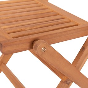 Natúr színű tömörfa kerti szék – LDK Garden