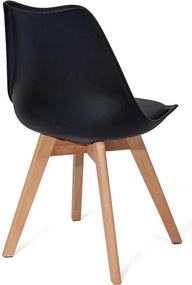 AVENBERG SKANDI 4db Étkezőszék - szett, fekete