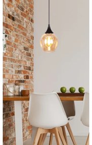 Csillár zsinóron ASPA 1xE27/40W/230V fekete