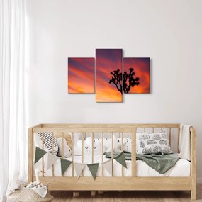 Naplemente egy fa sziluettje felett (90x60 cm)