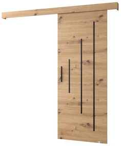 Tolóajtó 90 cm Sharlene X (artisan tölgy + artisan tölgy + fekete). 1044008