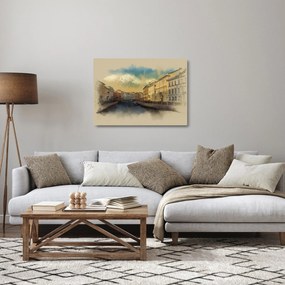 Kép - Moyka, folyó, St. Petersburg, Oroszország (üvegen) (70x50 cm)