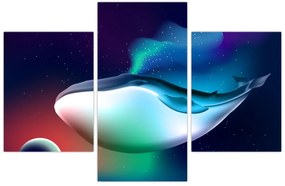 Kép - Egy bálna az űrben (90x60 cm)