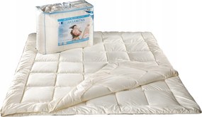 Antiallergén paplan 160x200 Bársonyos ekri 1,4kg 100% mikroszálas