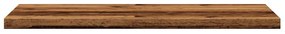 4 db antik fa színű szerelt fa könyvespolc 40 x 30 x 1,5 cm