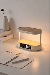 Immax 09111L - LED dimmelhető asztali lámpa ébresztővel és töltővel TRIPLE DOCK LED/1,5W/5V