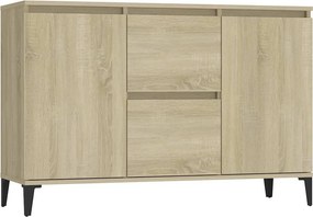 vidaXL sonoma tölgy színű szerelt fa tálalószekrény 102 x 35 x 70 cm