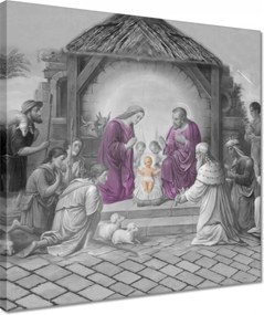 Vászonkép 40x40 Betlehemi jászol Jézus