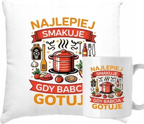 Párna és Bögre Szett Nagyinak Nagymama Főz A Legjobb