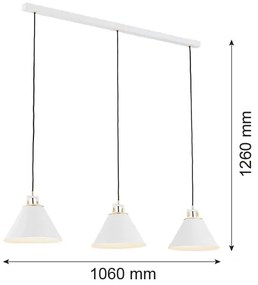 Argon 6291 - Mennyezeti lámpa FABIO 3xE14/7W/230V alabástrom fehér