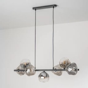 BRILAGI - VULCANO kábeles csillár 7xG9/8W/230V fekete/füstös fekete