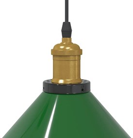 függesztéklámpa magassága állítható E27 fényes zöld Ø22cm fém