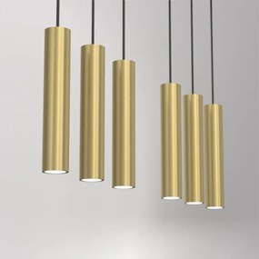 Csillár zsinóron RAITO 6xGU10/8W/230V sárgaréz