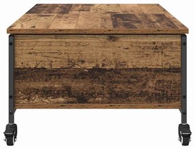 vidaXL Dohányzóasztal Öreg fa 91 x 55 x 32 cm Faanyag