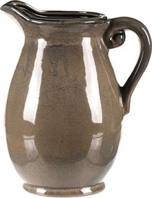 Kerámia váza kancsó formájú, nagy, szürke