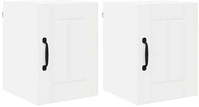 Fali konyhaszekrény 2 pcs Fehér 30 x 31 x 40 cm Faanyag