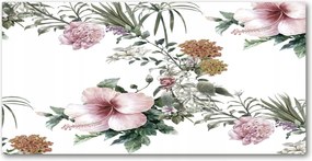 Fotó kép edzett üveg Virágos minta 140x70