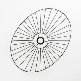 Brilagi - LED felületre szerelhető csillár CERIA WIRE 1xE27/40W/230V 40x56 cm fekete/tölgy