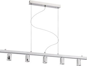 RENDL RALLONG V függeszték alap króm 230V LED E27 5x15W