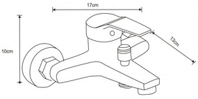 Mexen Caro R72 fürdőszett zuhanygarnitúrával, króm, 746603R72-00