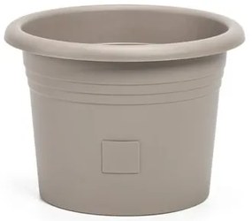 Plastia Öntözőkannás virágcserép Narza, átmérő 40cm, taupe, 40 cm átmérőjű