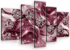 Vászonkép Gyémántok 5 Részes Nagy Vászon Fal Hálószoba Nappali 170x100