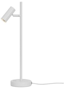 NORDLUX Omari asztali lámpa, állítható lámpafejjel, fehér, beépített LED, 3cm átmérő, 2112245001