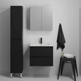 KENWOOD fürdőszobaszekrény, 186 cm, fekete