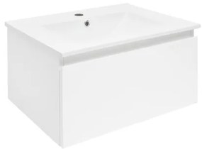 SAT B-WAY Fürdőszobaszekrény mosdóval 59x30x45 cm fehér fényes BWAY60WU4