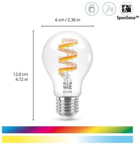 LED RGBW Dimmelhető izzó A60 E27/6,3W/230V 2200-6500K Wi-Fi - WiZ