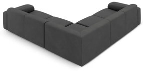 Sötétszürke sarokkanapé (variálható-L alakú) Molino – Micadoni Home