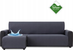 Ágytakaró vízálló kanapé sarokvédő teflon szürke 240 cm bal