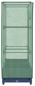 rattan megjelenésű magaságyás melegháztakaróval 80x40x123 cm