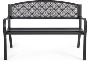 Antracitszürke fém kerti pad Lizette – Bizzotto