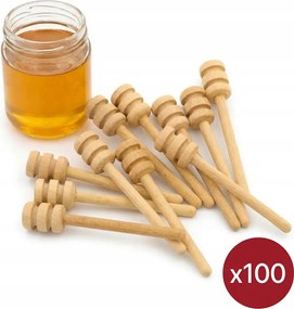 Fa Mézeskanál bükk 8 cm Mézeskanál 100 db C8