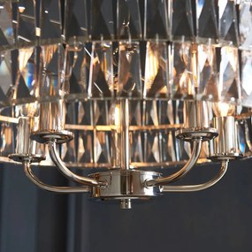 Endon glamour modern függeszték clifton nikkel átlátszó end104467