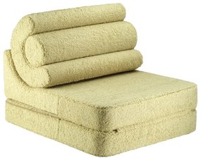 Zöld buklé gyerek fotel Flipster – Wigiwama