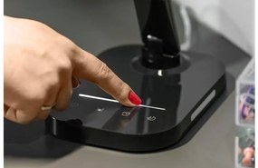 Lámpa Asztali GALE 8W, 550lm, AC220-240V, 5-CCT, 10 fokozatú fényerő, PF>0,5,RA>80, fekete