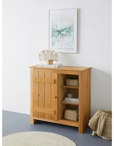 Natúr színű borovi fenyő szekrény 90x90 cm Bertram – Støraa