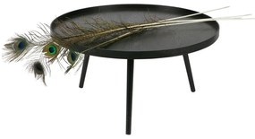 Mesa fekete dohányzóasztal, ⌀ 78 cm - WOOOD