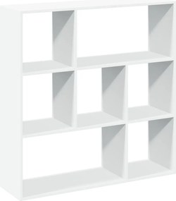 vidaXL fehér szerelt fa térelválasztó könyvespolc 102x29x103,5 cm