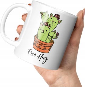 Bögre Nyomott Mintával Free Hug Vicces Stílusos Bögre Ajándék Cicáknak