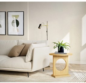 Bau tárolóasztal tölgyfa dekorral - Woodman