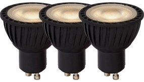 KÉSZLET 3x LED Dimmelhető izzó MR16 GU10/5W/230V 3000K - Lucide 49006/15/30