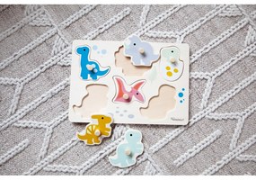 Fa formabeillesztős puzzle (részek száma 6) Dinosaurs – Kindsgut