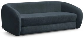 Sötétkék zsenília kinyitható kanapé 228 cm Neyo – Bobochic Paris