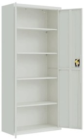 világosszürke acél irattartó szekrény 90x40x200 cm