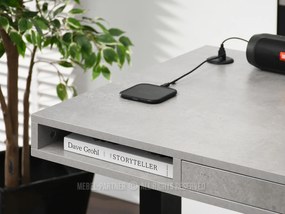 PC asztal Osto 120 (beton + fehér). 1109822